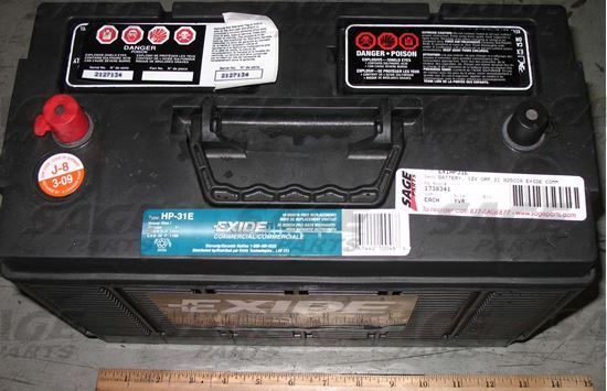 Picture of BATTERY, EXIDE GRP 31 TOP POST TERMINALS