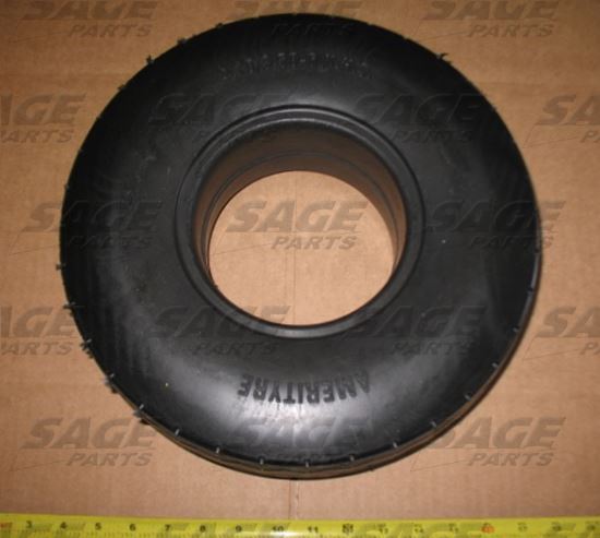 Picture of TIRE, 410X350X6 ZIG ZAG TRD FLAT FREE