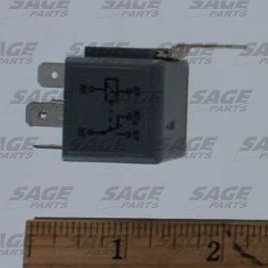 Mini Relay 24V, 10/20A, changeover contact, with resistor | miunske